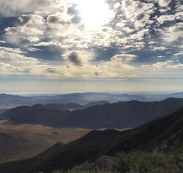 I picked up the trail name, Tortuga, early in the hike near the Anza Borrego Desert