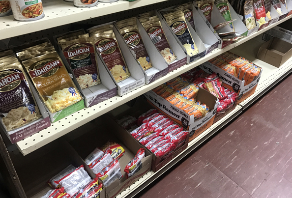 Idahoan mashed potatoes and Ramen noodles... thru-hiker staples