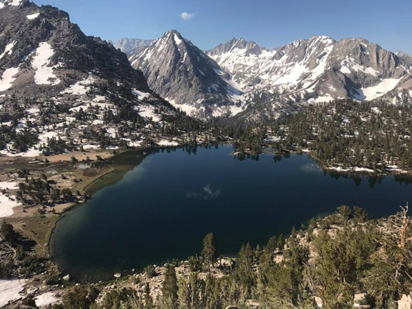 Hiking through the high sierra is easier when your pack is light... and you are light!