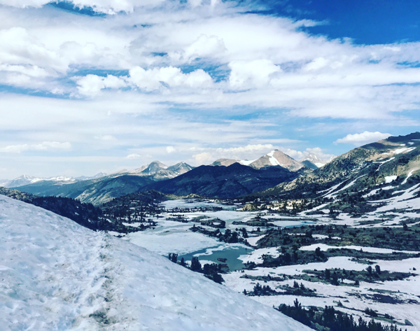 Tom Venuto pacific crest trail hike - Sierra Nevada high snow year (2017)