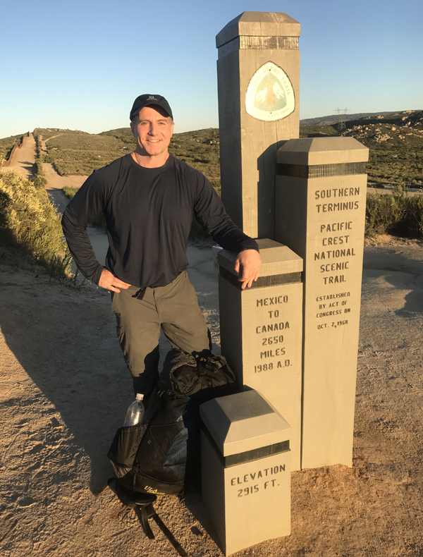I arrived here at the Mexican border (Southern terminus of the PCT), already in shape and ready to do 20 miles a day... I hiked to Lake Morena on day one