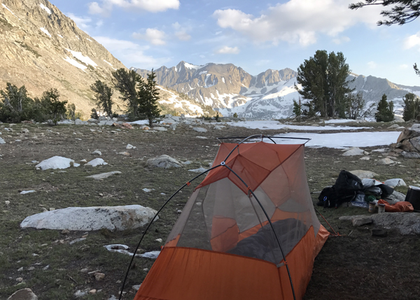 Campsite with a view, Kings Canyon National Park