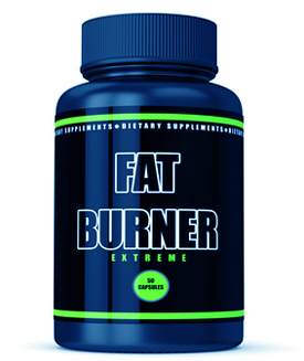 3d render of fat burner bottle isolated over white background