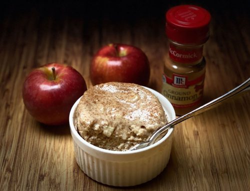 Apple Pie Protein Mug Cake (1-Minute Healthy Microwave Recipe)