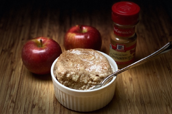 apple pie high protein mug cake