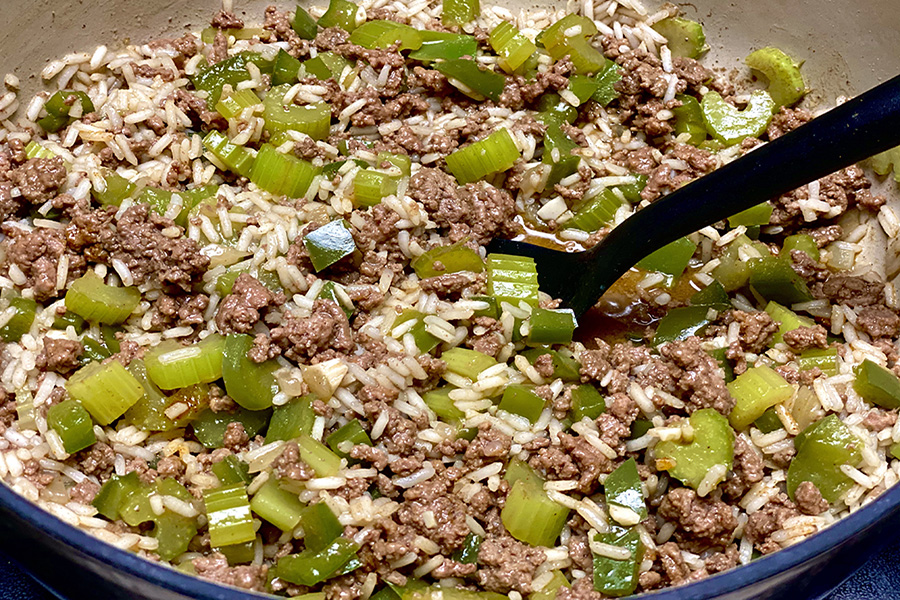 One pot creole rice