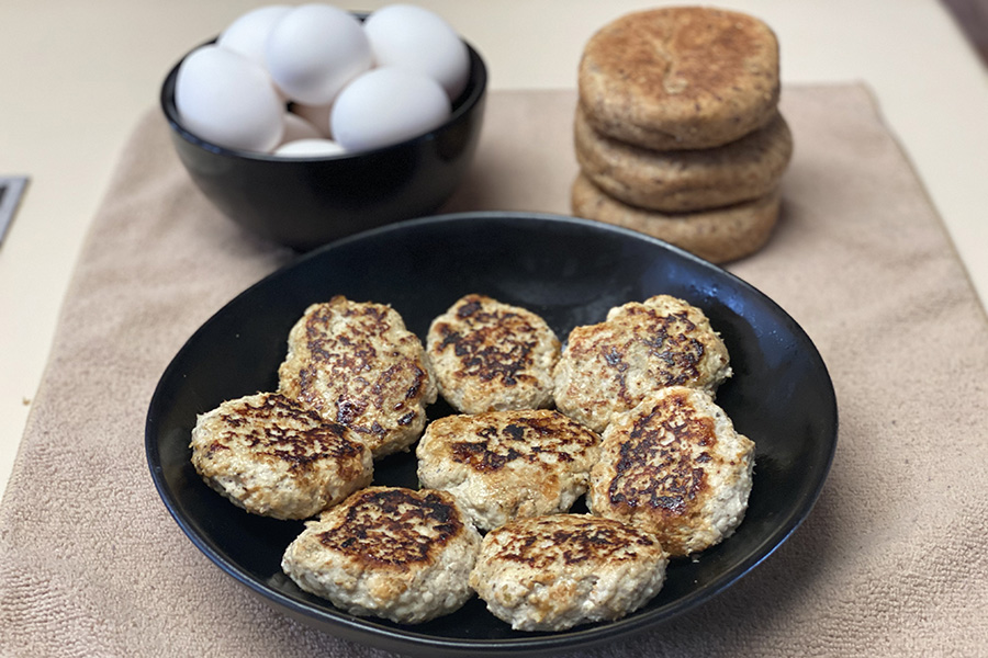 homemade turkey sausage patties