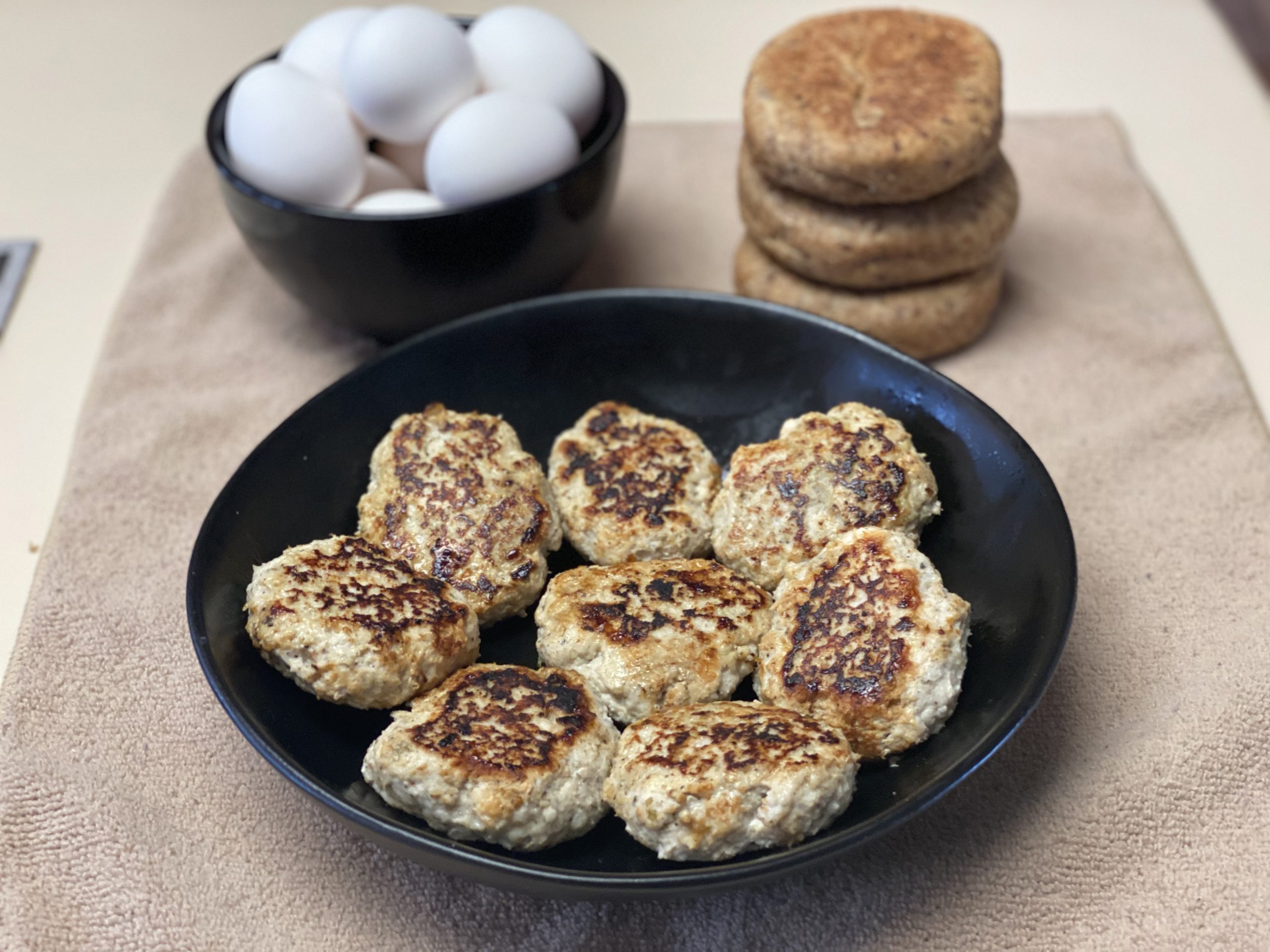 Almost FatFree Homemade Breakfast Turkey Sausage Patties Burn The