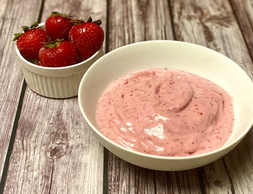 3-Ingredient Muscle-Building Strawberry Protein Ice Cream