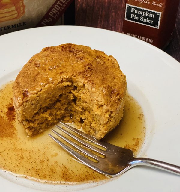 pumpkin protein pancake mug cake