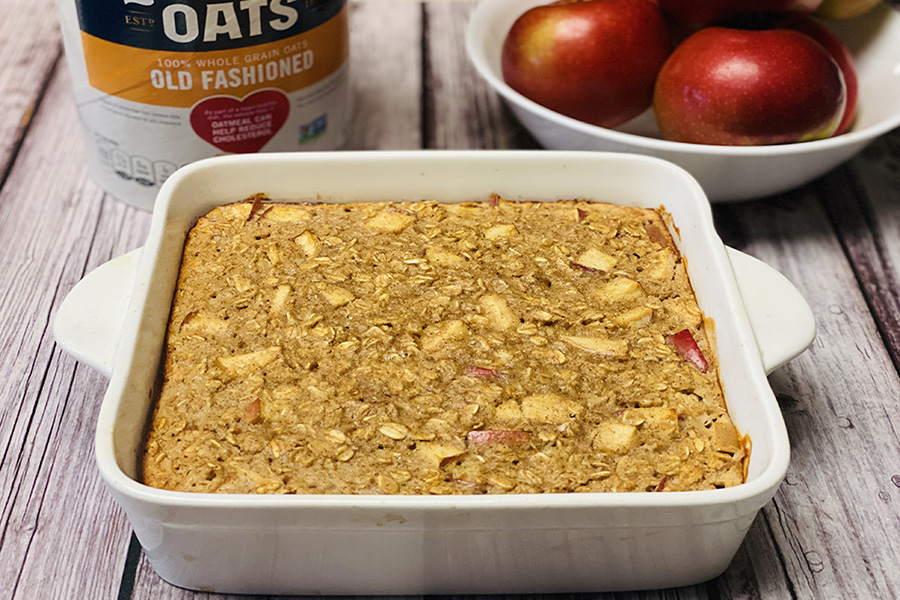 Tom Venuto’s High Protein Apple Cinnamon Baked Oatmeal (AKA “Breakfast Apple Pie”)