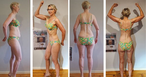 Female body transformation age 60