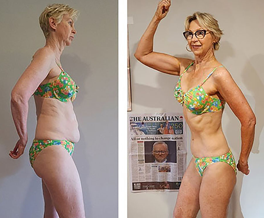 women's body transformation at age 60