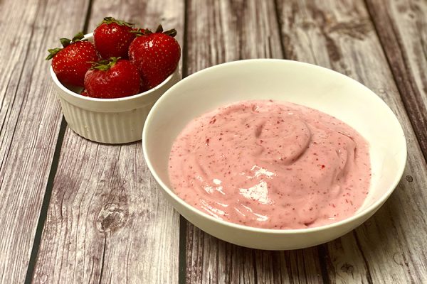 strawberry protein ice cream