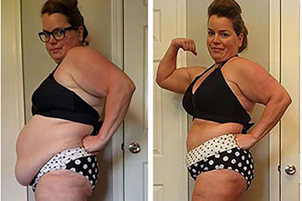 Foto de Before and After Weight Loss Fitness Transformation. Fat