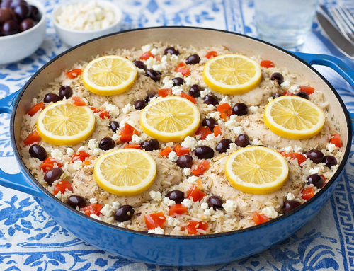 Healthy One Pot Greek Chicken Thighs And Rice