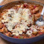 Cheesy Italian rice casserole