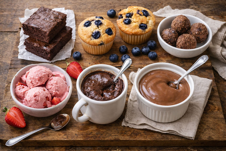 protein desserts smorgasbord